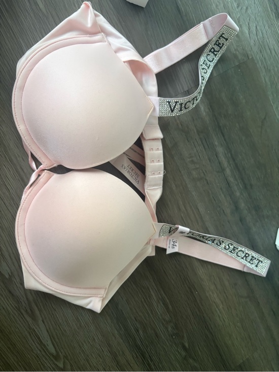 Victoria's Secret Other - Victoria's Secret Pale Pink Padded Bra with Logo Elastic Straps